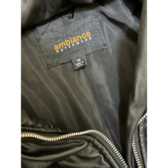 Ambiance Outerwear Women’s Black Coat Size Medium - Picture 2 of 3